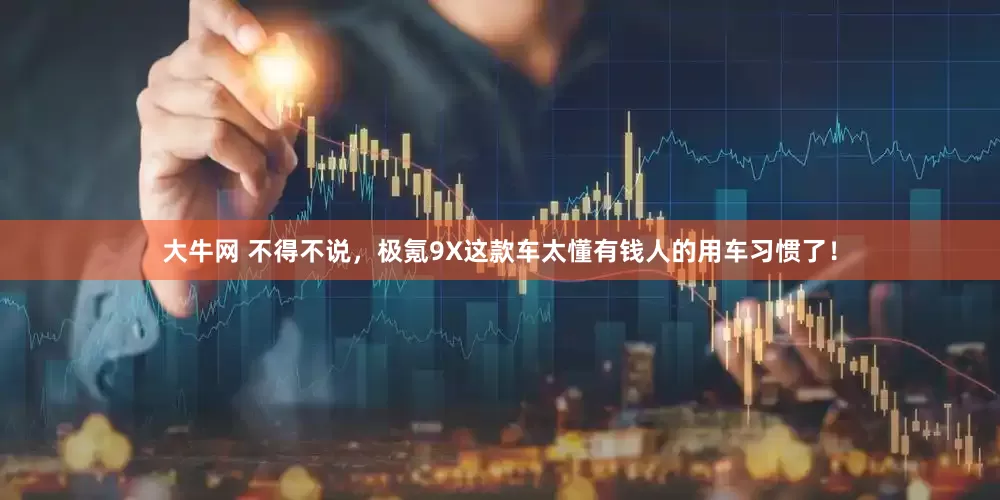 大牛网 不得不说，极氪9X这款车太懂有钱人的用车习惯了！